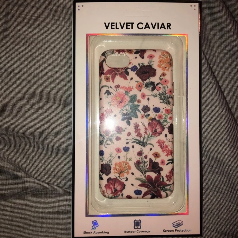 Velv Caviar Nude Vinta Floral iPhone case
